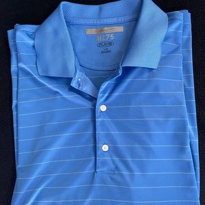 Greg Norman golf shirt.